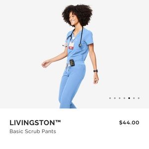 FIGs Livingston Scrub Pants ceil blue in SR
